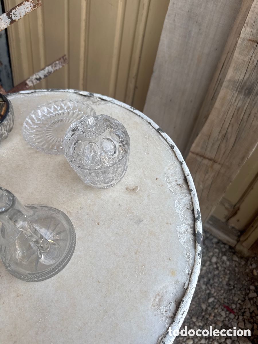 Antig&uuml;edades: Lote de cristal tallado - Foto 3