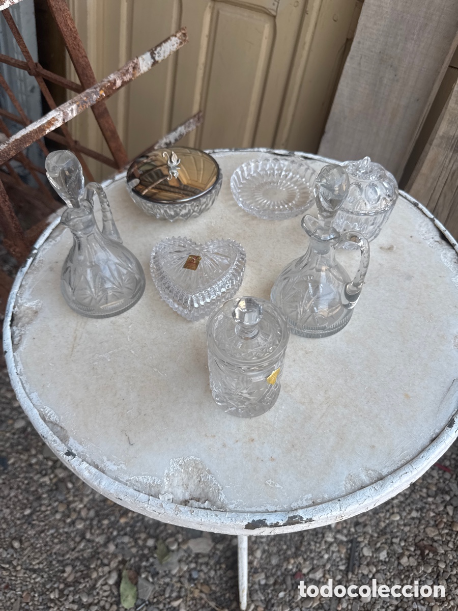 Antig&uuml;edades: Lote de cristal tallado - Foto 1