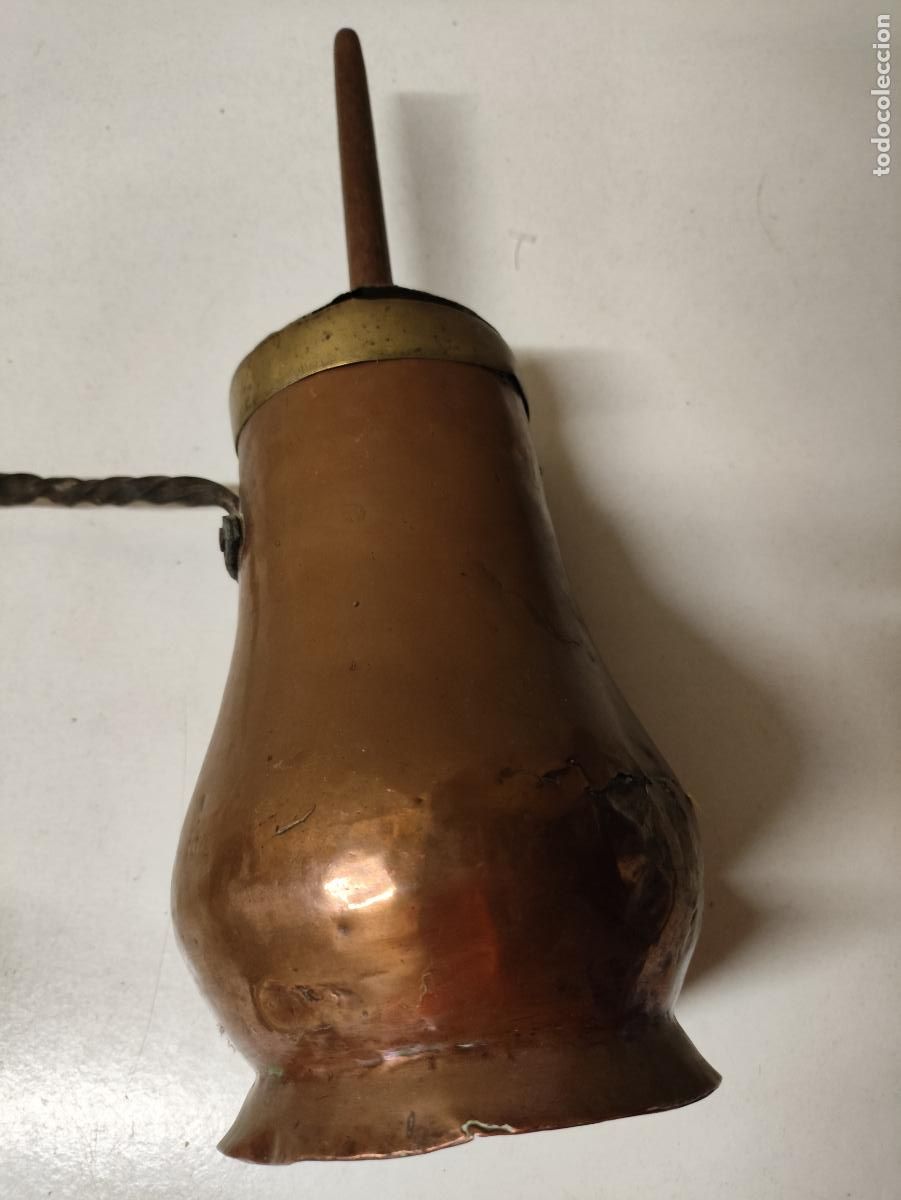 Antig&uuml;edades: ANTIGUA CHOCOLATERA EN COBRE Y FORJA - Foto 7