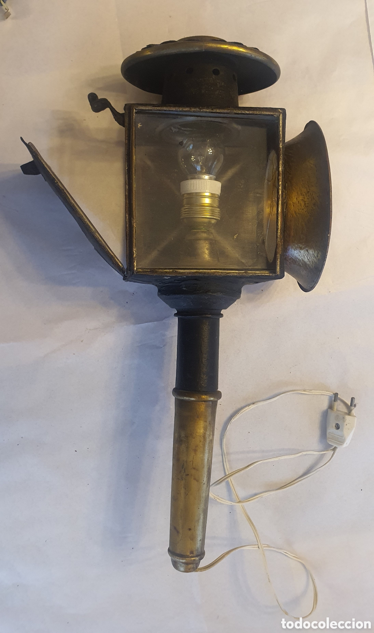 Antig&uuml;edades: Antiguo farol de carruaje - Foto 2