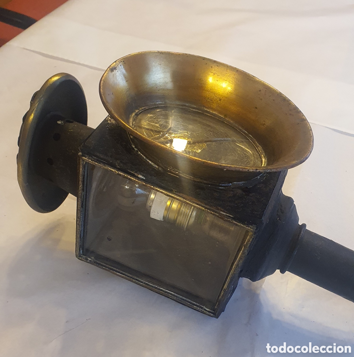 Antig&uuml;edades: Antiguo farol de carruaje - Foto 4