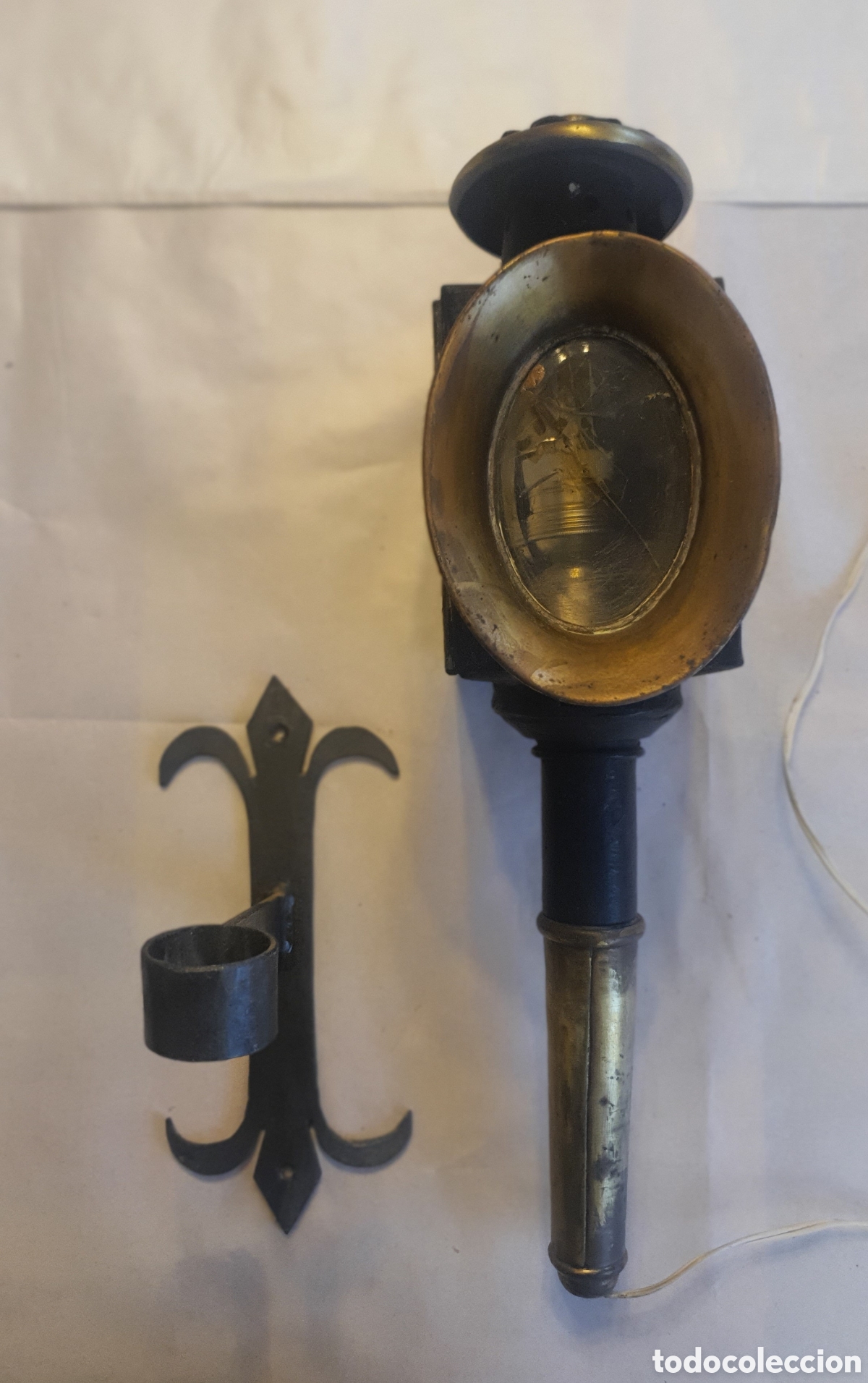 Antig&uuml;edades: Antiguo farol de carruaje - Foto 7