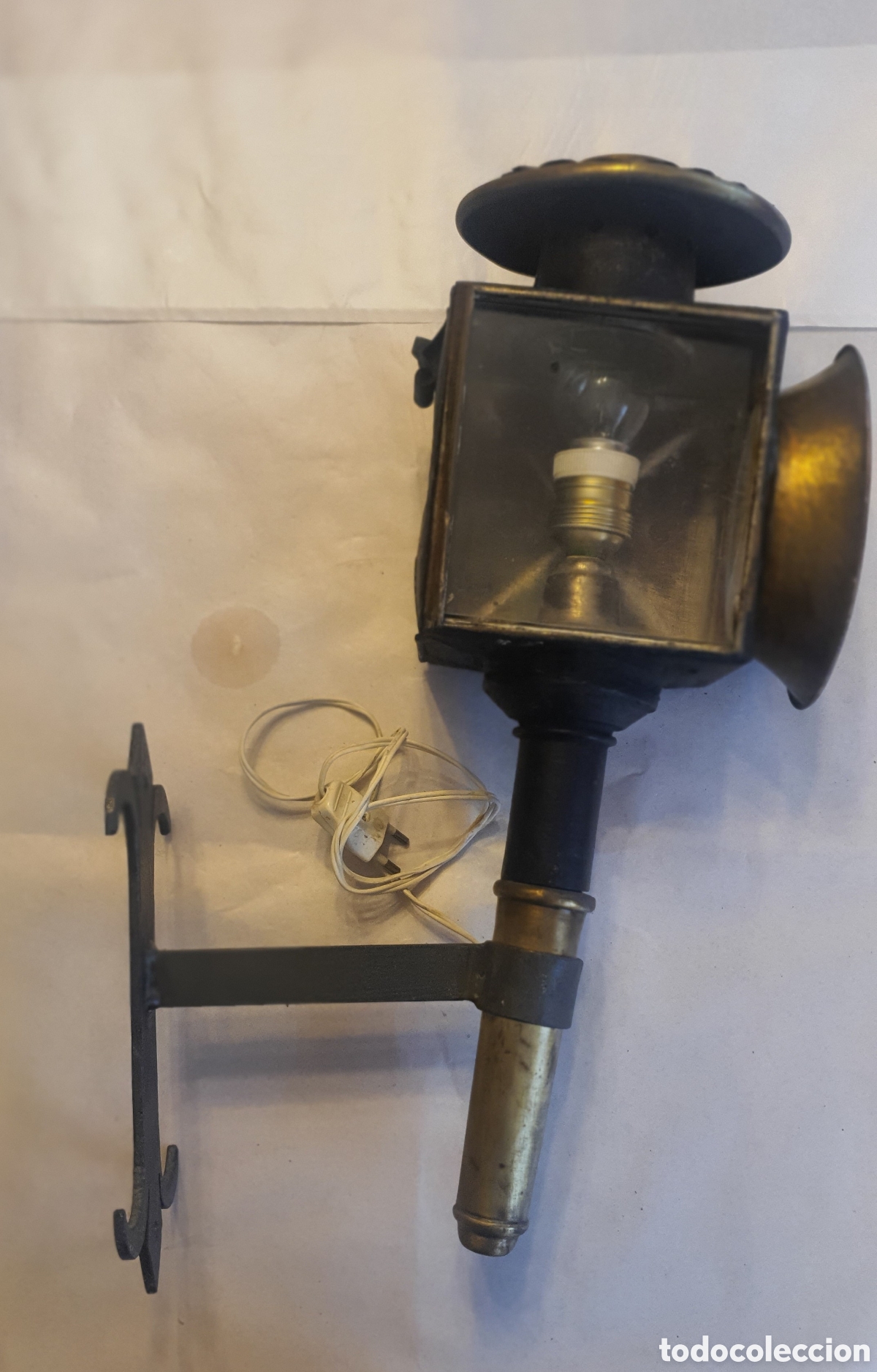 Antig&uuml;edades: Antiguo farol de carruaje - Foto 8