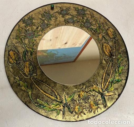 Antig&uuml;edades: Espejo franc&eacute;s decorado a mano - Foto 1
