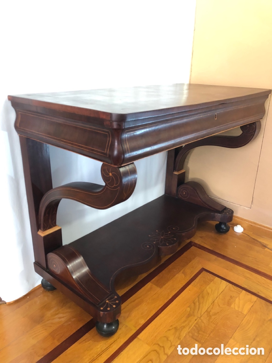 Antig&uuml;edades: Antigua consola marqueter&iacute;a - Foto 2