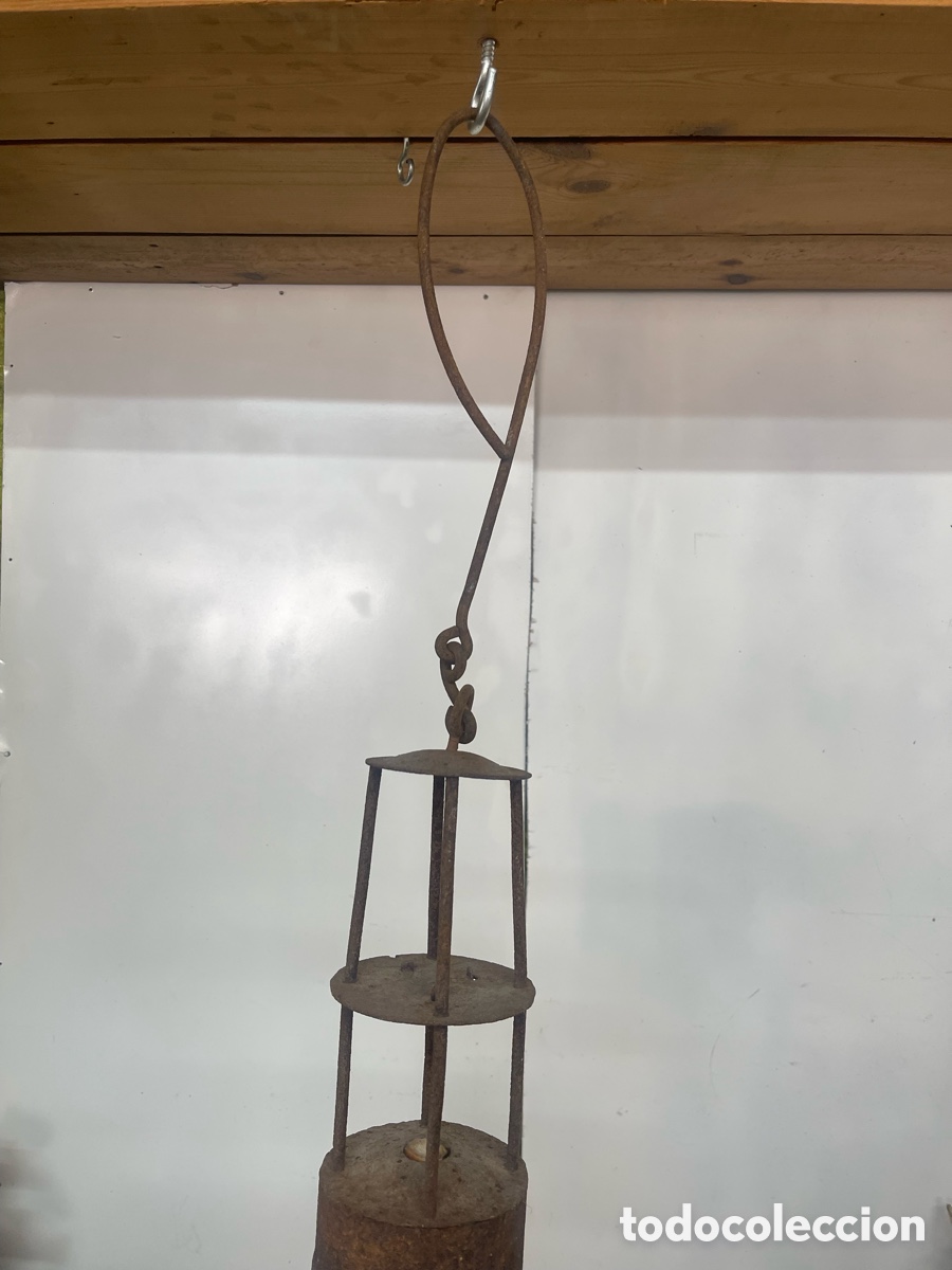 Antig&uuml;edades: Lanterna antigua de hierro - Foto 1