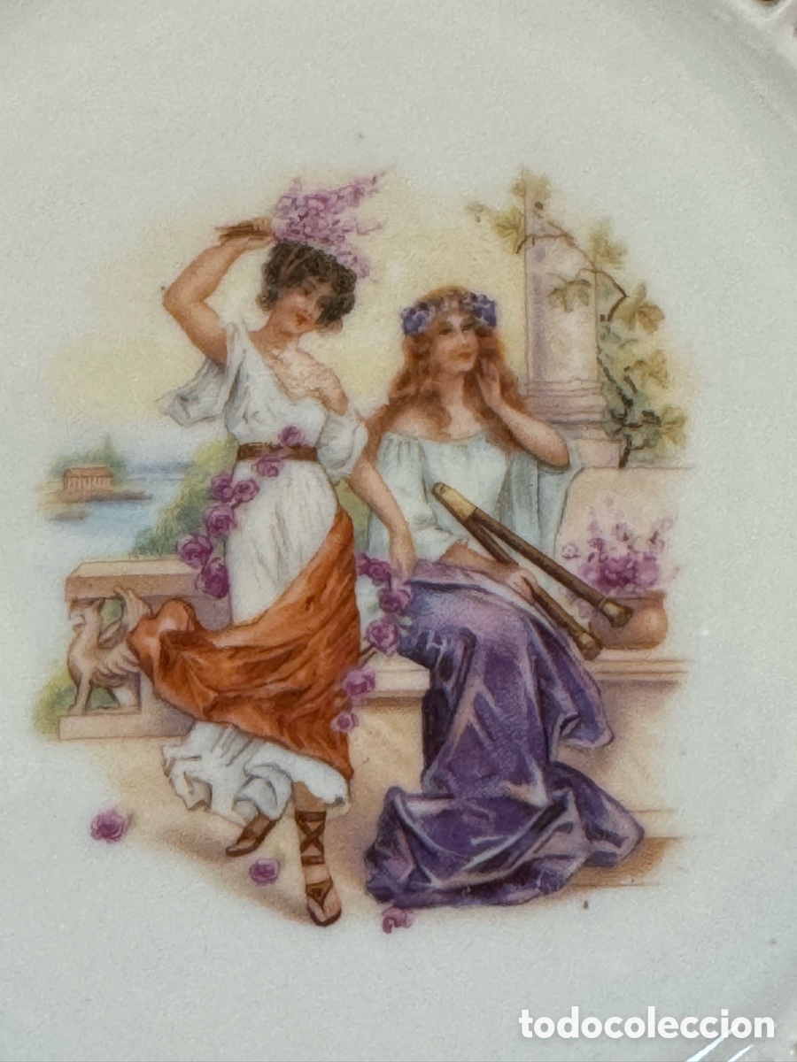 Antig&uuml;edades: PLATO DE PORCELANA CALADA - Foto 3