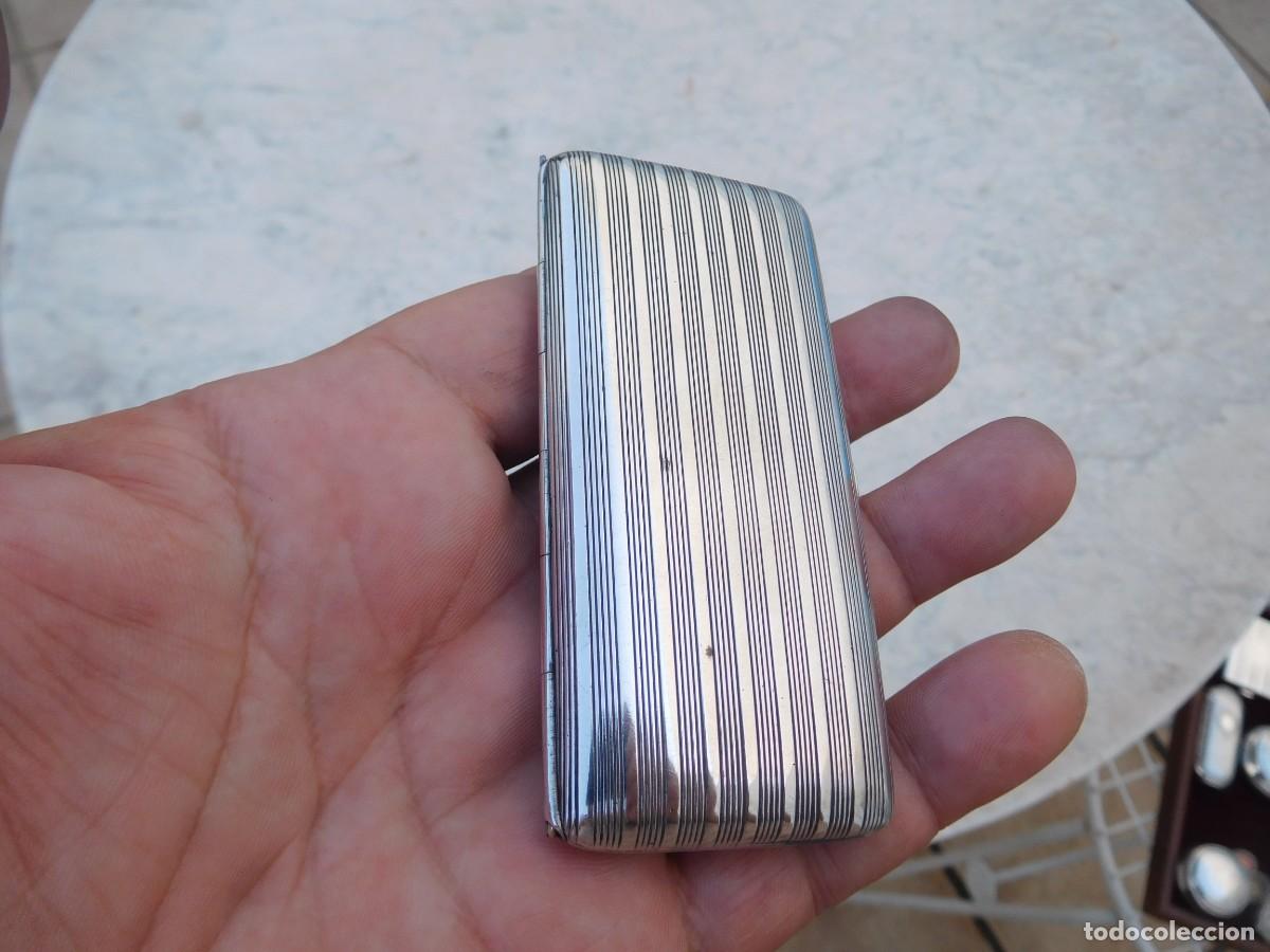 Antig&uuml;edades: Pitillera antigua de plata - Foto 10