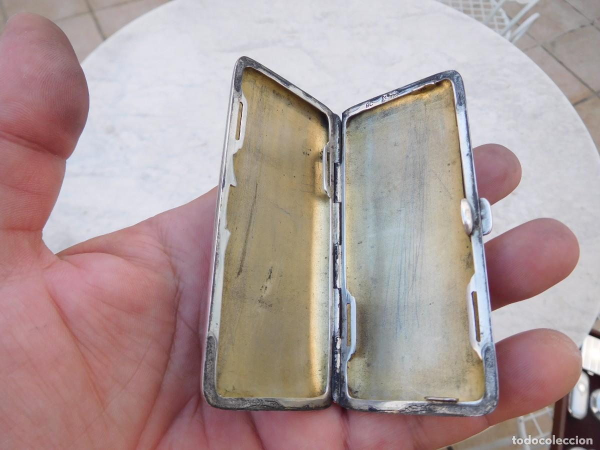 Antig&uuml;edades: Pitillera antigua de plata - Foto 11