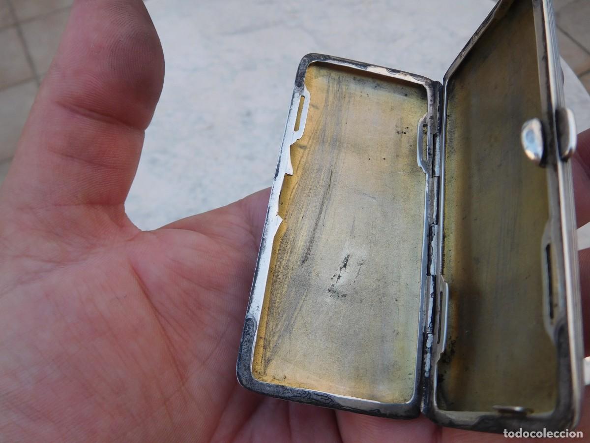 Antig&uuml;edades: Pitillera antigua de plata - Foto 12