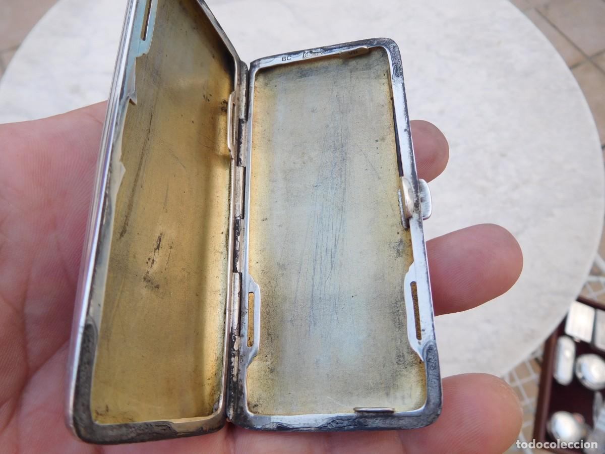 Antig&uuml;edades: Pitillera antigua de plata - Foto 13