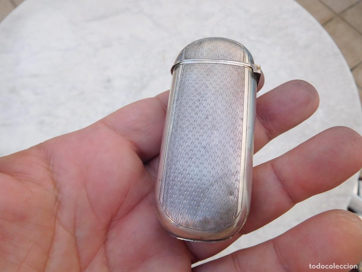Antig&uuml;edades: Cerillero antiguo de plata - Foto 4