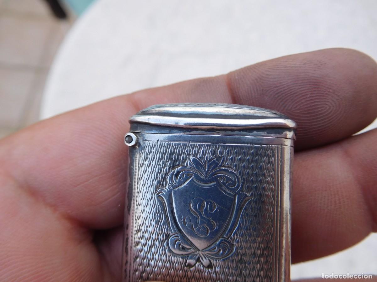 Antig&uuml;edades: Cerillero antiguo de plata - Foto 12