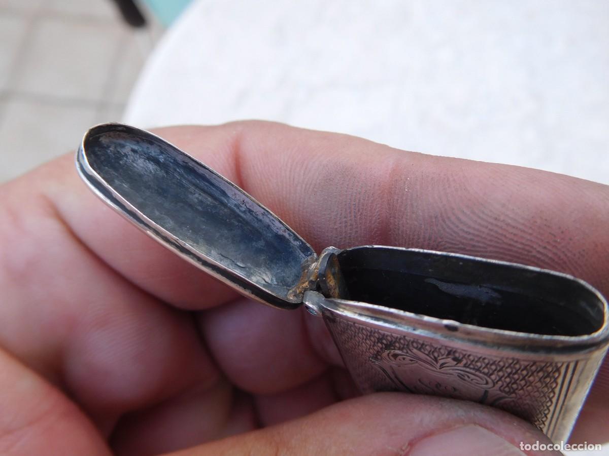 Antig&uuml;edades: Cerillero antiguo de plata - Foto 13