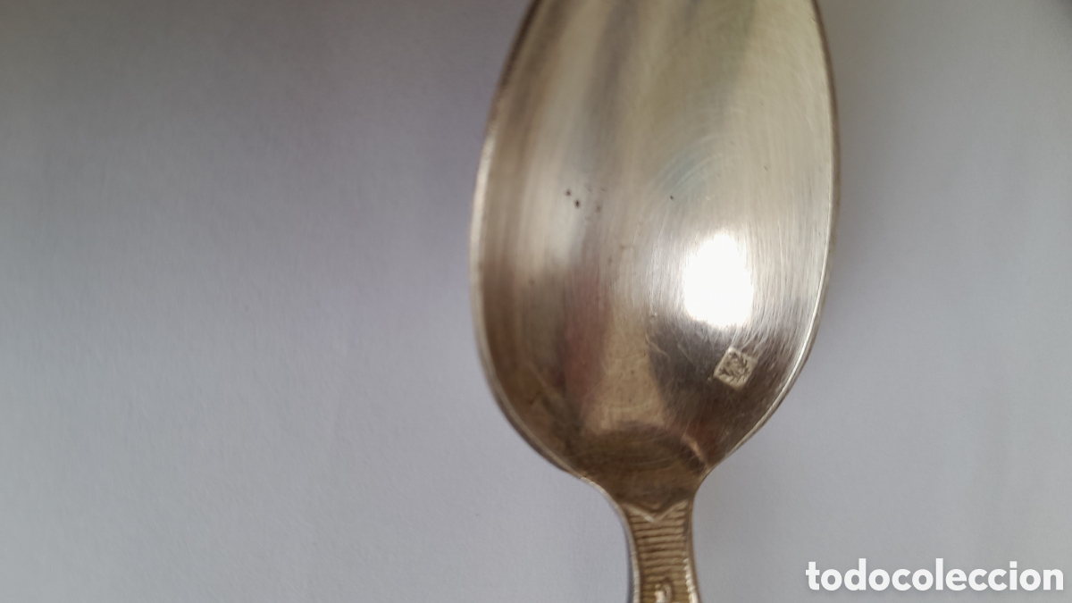 Antig&uuml;edades: Seis cucharillas antiguas de plata - Foto 4