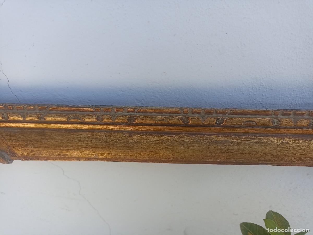 Antig&uuml;edades: Antiguo marco de madera tallada. Pan de oro. - Foto 8