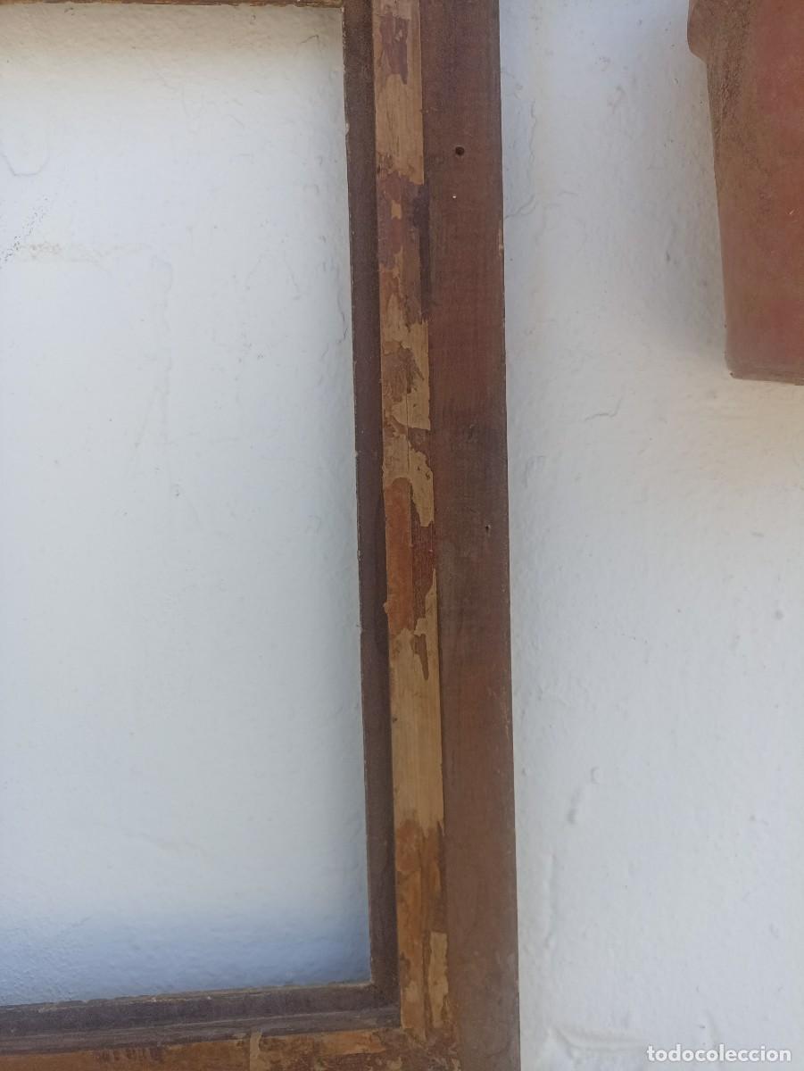 Antig&uuml;edades: Antiguo marco de madera tallada. Pan de oro. - Foto 11