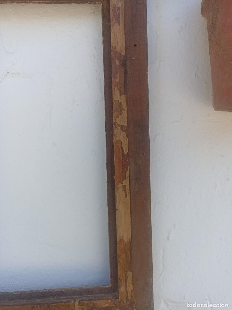 Antig&uuml;edades: Antiguo marco de madera tallada. Pan de oro. - Foto 12