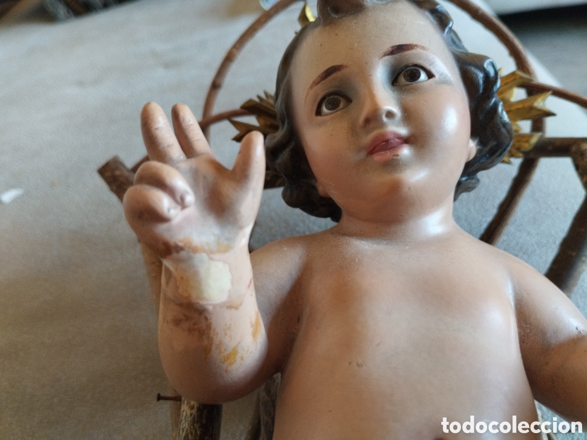 Antig&uuml;edades: *NI&Ntilde;O JEESUS (OLOT).(Rf:C-2-298/*) - Foto 2