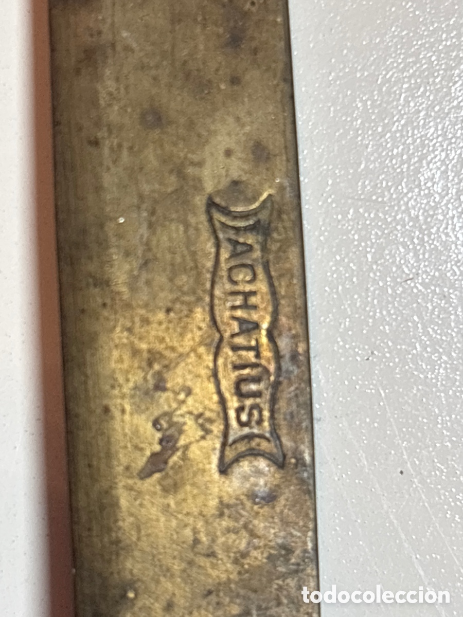 Antig&uuml;edades: Cuchillos de Bronce Mango Porcelana - Foto 2