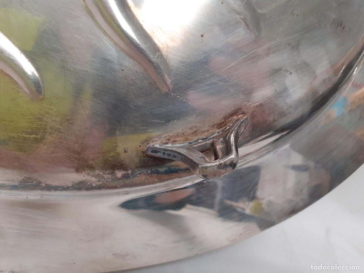 Antig&uuml;edades: Bandeja plateada ovalada - Foto 4
