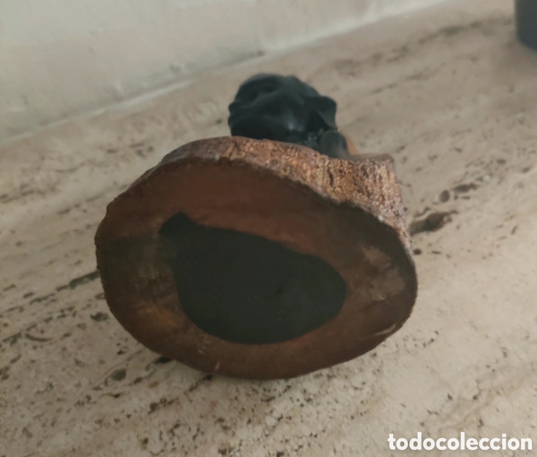 Antig&uuml;edades: Busto africano tallado en madera - Foto 6