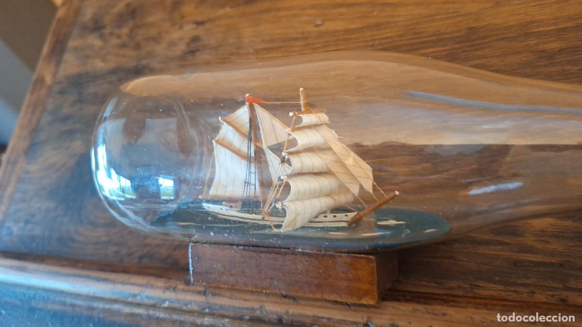 Antig&uuml;edades: Antiguo Barco en Botella - Foto 1