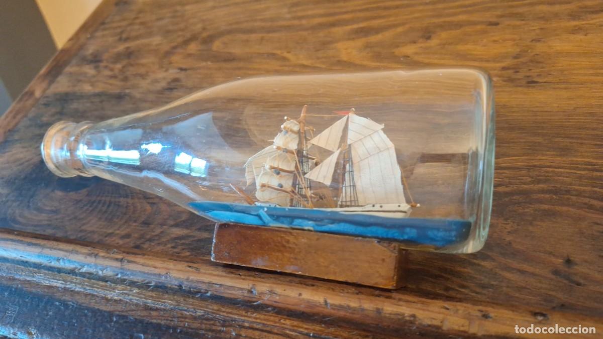 Antig&uuml;edades: Antiguo Barco en Botella - Foto 2