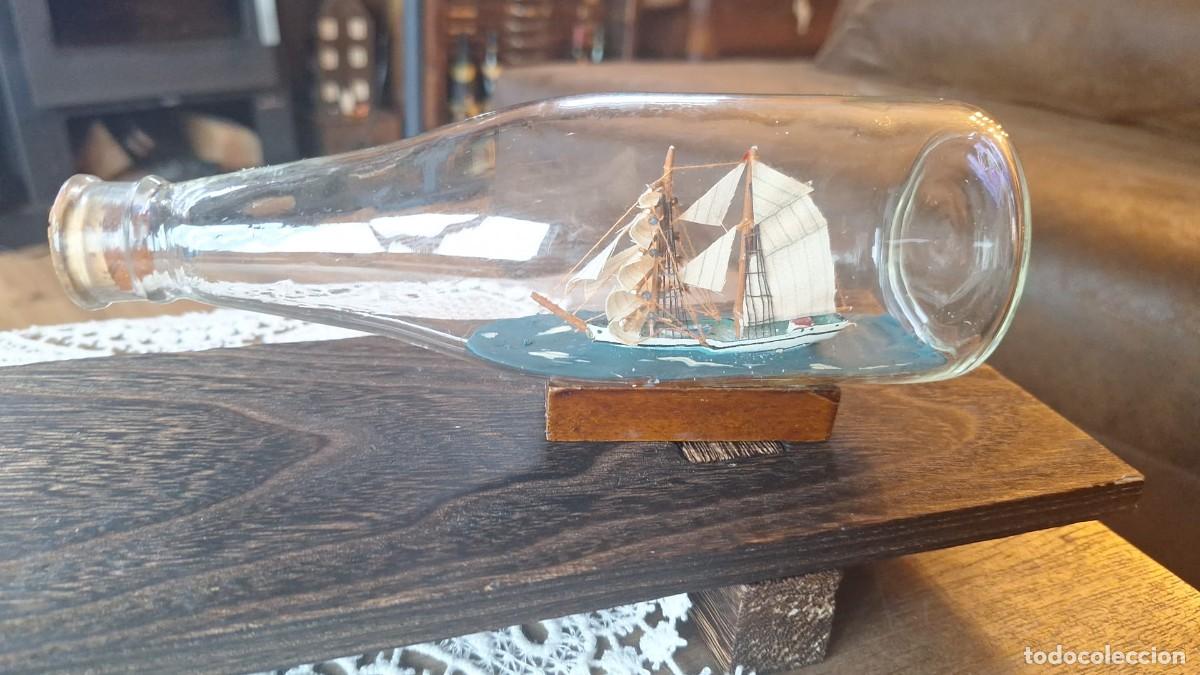 Antig&uuml;edades: Antiguo Barco en Botella - Foto 3