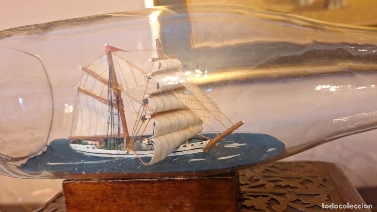 Antig&uuml;edades: Antiguo Barco en Botella - Foto 4
