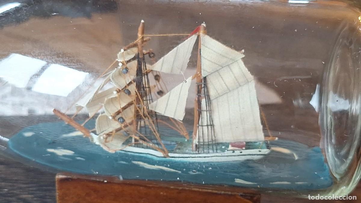 Antig&uuml;edades: Antiguo Barco en Botella - Foto 9