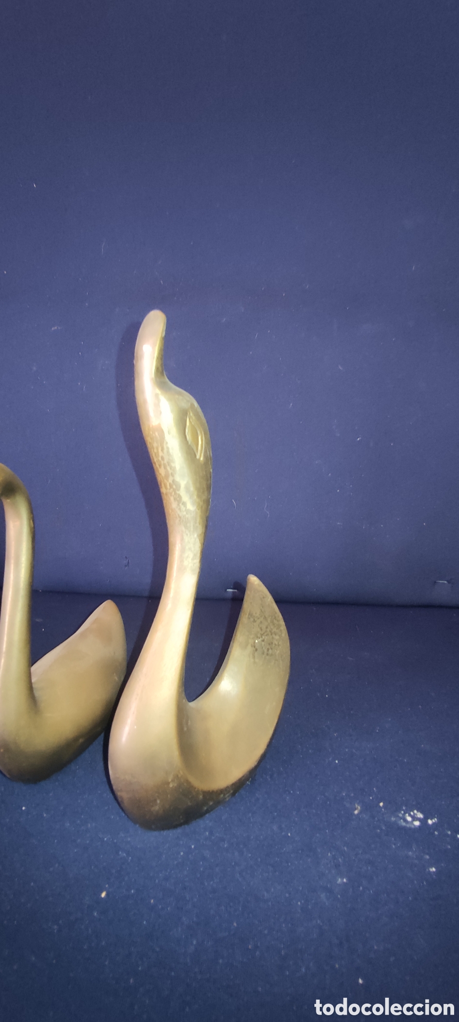 Antig&uuml;edades: Conjunto de cisnes de bronce - Foto 5
