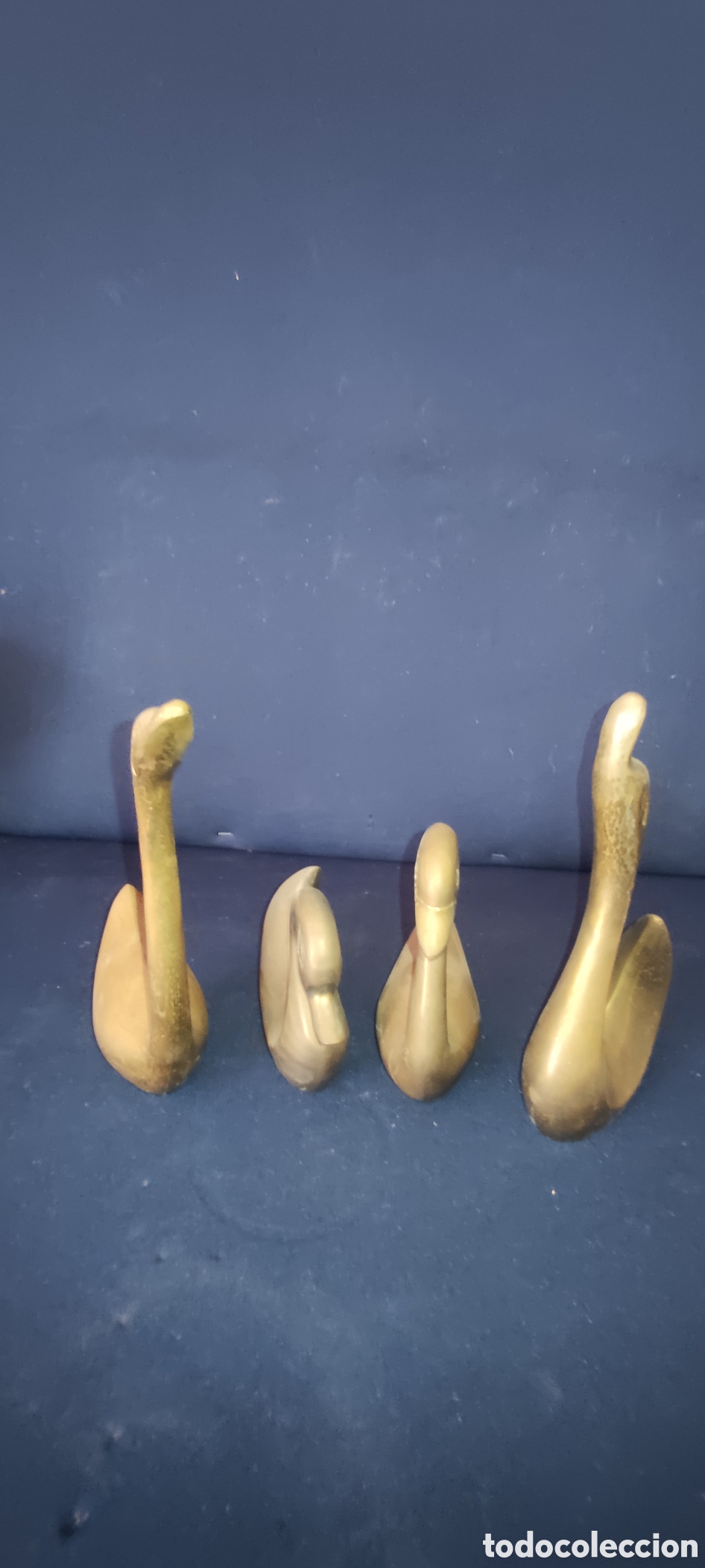 Antig&uuml;edades: Conjunto de cisnes de bronce - Foto 7