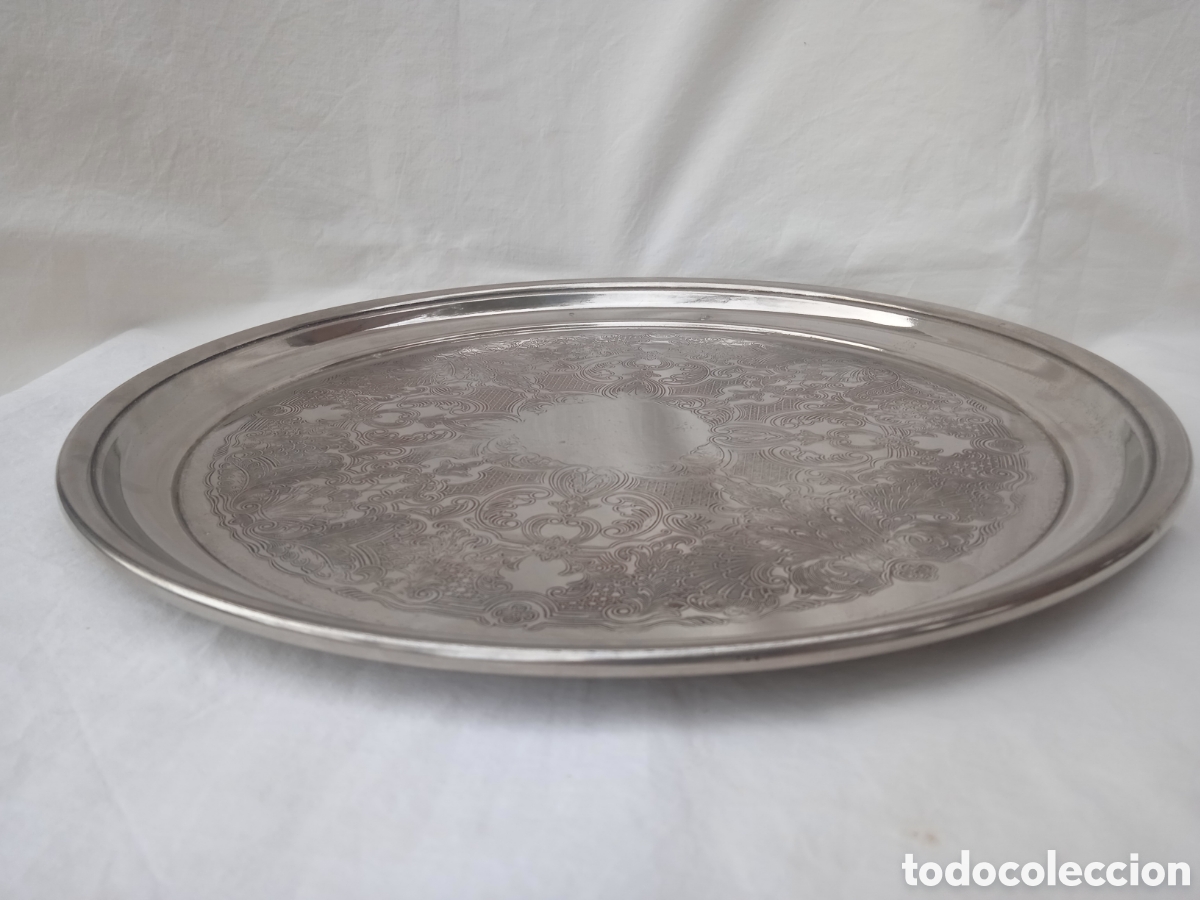 Antig&uuml;edades: GRAN BANDEJA DE METAL PLATEADO ORMEROD - INGLATERRA - *BC - Foto 5