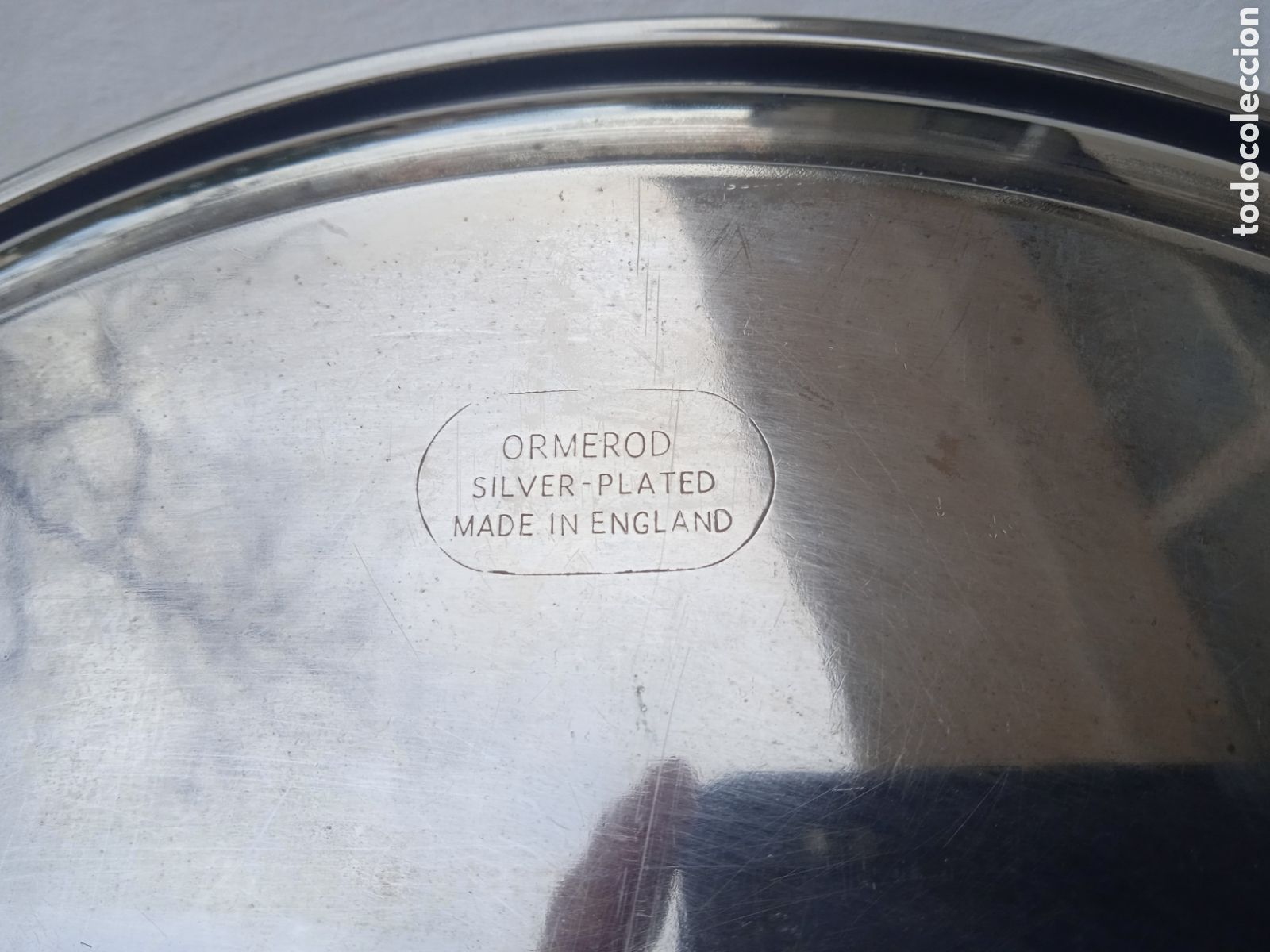 Antig&uuml;edades: GRAN BANDEJA DE METAL PLATEADO ORMEROD - INGLATERRA - *BC - Foto 7