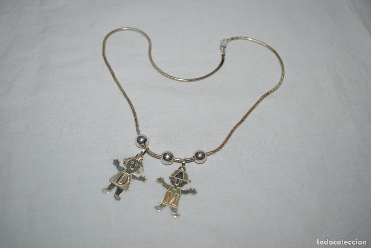 Antig&uuml;edades: CADENA DE PLATA , CON DOS NI&Ntilde;O . - Foto 4