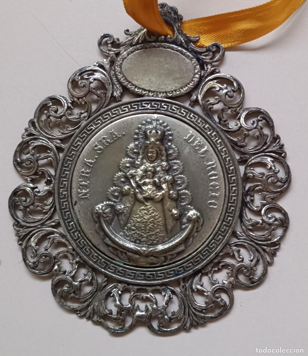 Antig&uuml;edades: Medalla de cuna virgen del roc&iacute;o - Foto 1