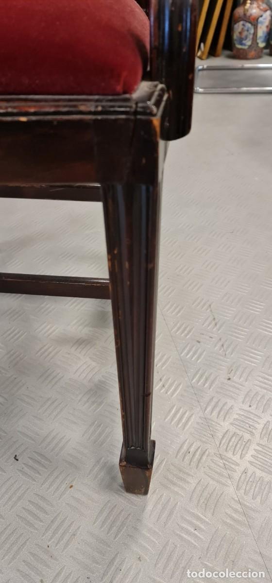 Antig&uuml;edades: Silla Hepplewhite de Palosanto - Foto 6