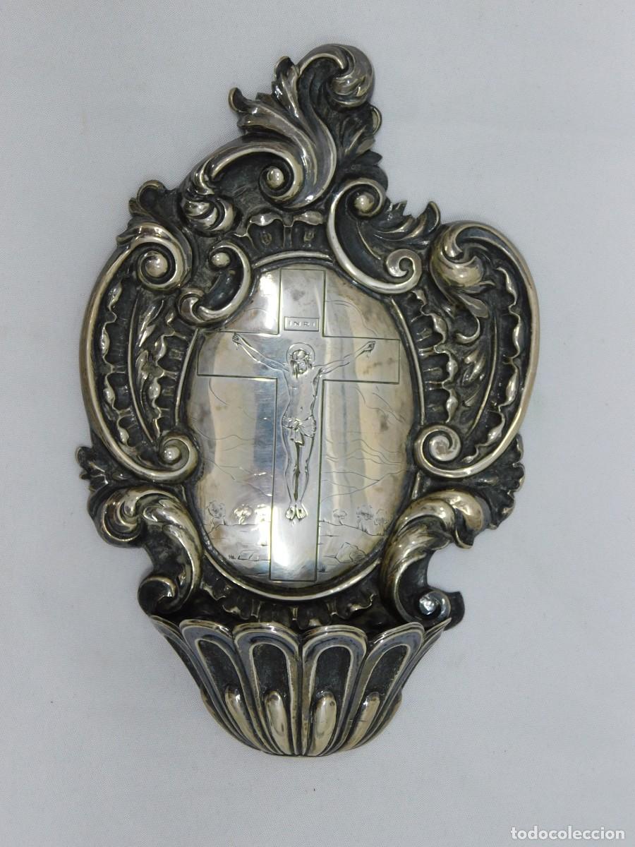 Antig&uuml;edades: ANTIGUA BENDITERA DE PLATA - Foto 2