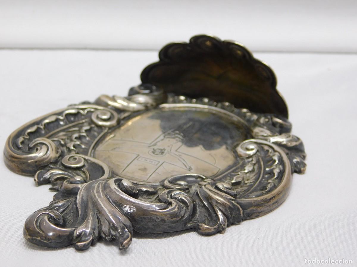Antig&uuml;edades: ANTIGUA BENDITERA DE PLATA - Foto 4