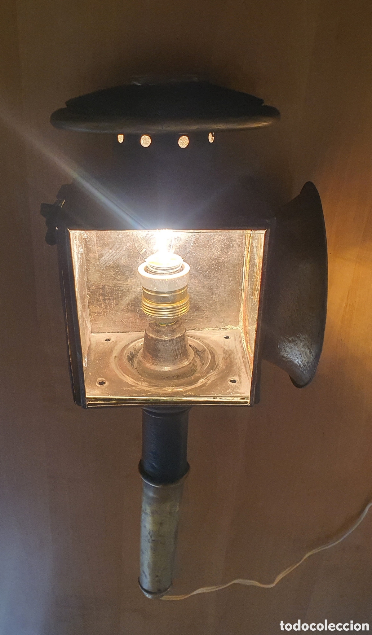 Antig&uuml;edades: Antiguo farol de carruaje - Foto 11