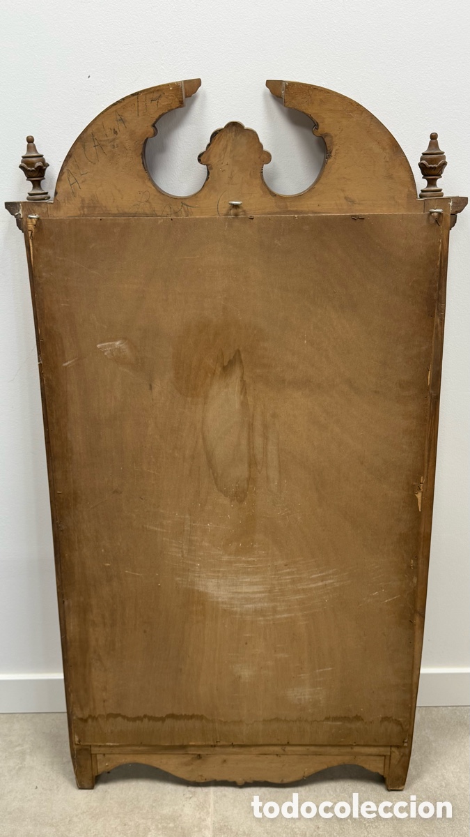 Antig&uuml;edades: Espejo madera tallada de gran formato. 122x67 cms. - Foto 10