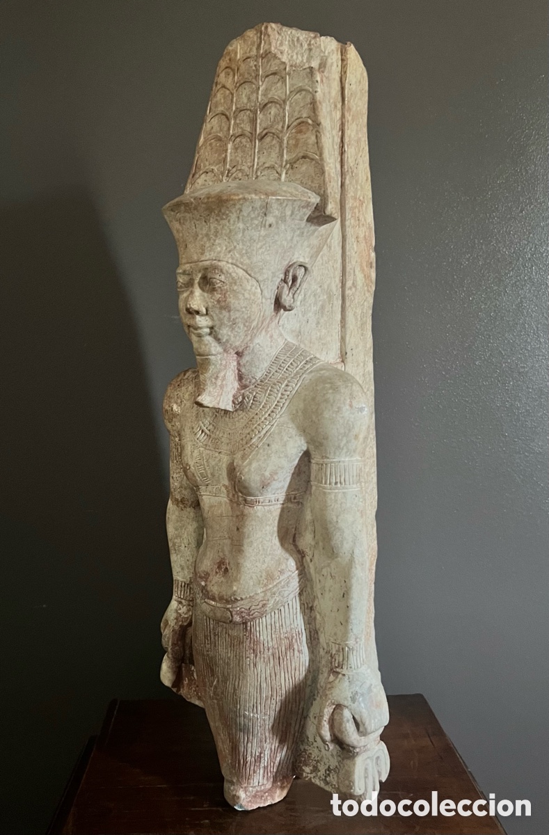 Antig&uuml;edades: Statue des Amun - Assuan-Granit - Foto 7