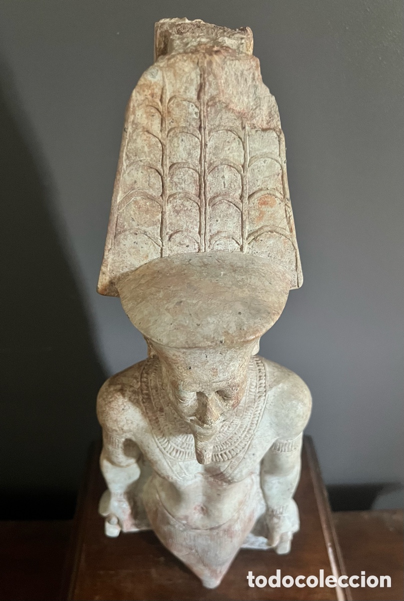 Antig&uuml;edades: Statue des Amun - Assuan-Granit - Foto 8