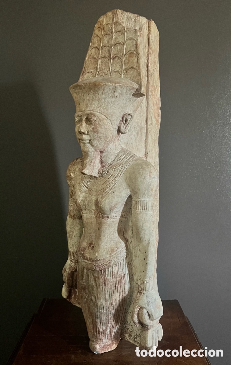 Antig&uuml;edades: Statue des Amun - Assuan-Granit - Foto 10