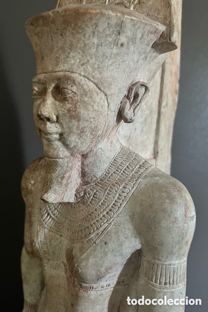 Antig&uuml;edades: Statue des Amun - Assuan-Granit - Foto 15