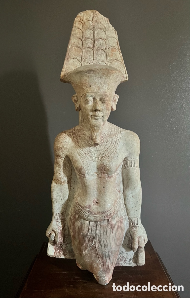 Antig&uuml;edades: Statue des Amun - Assuan-Granit - Foto 17