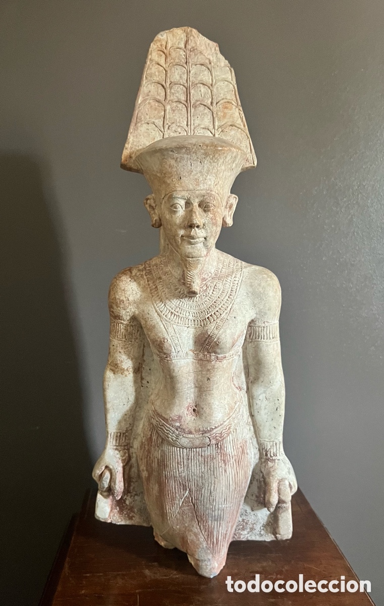 Antig&uuml;edades: Statue des Amun - Assuan-Granit - Foto 21