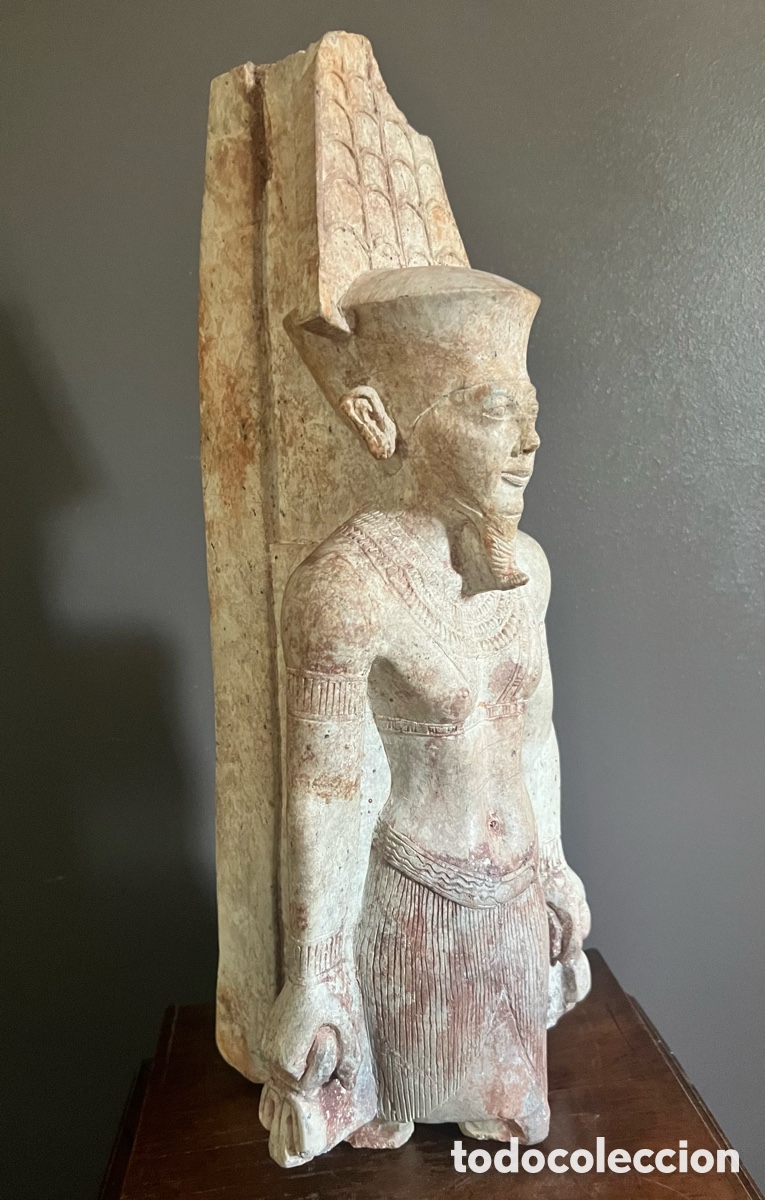 Antig&uuml;edades: Statue des Amun - Assuan-Granit - Foto 23