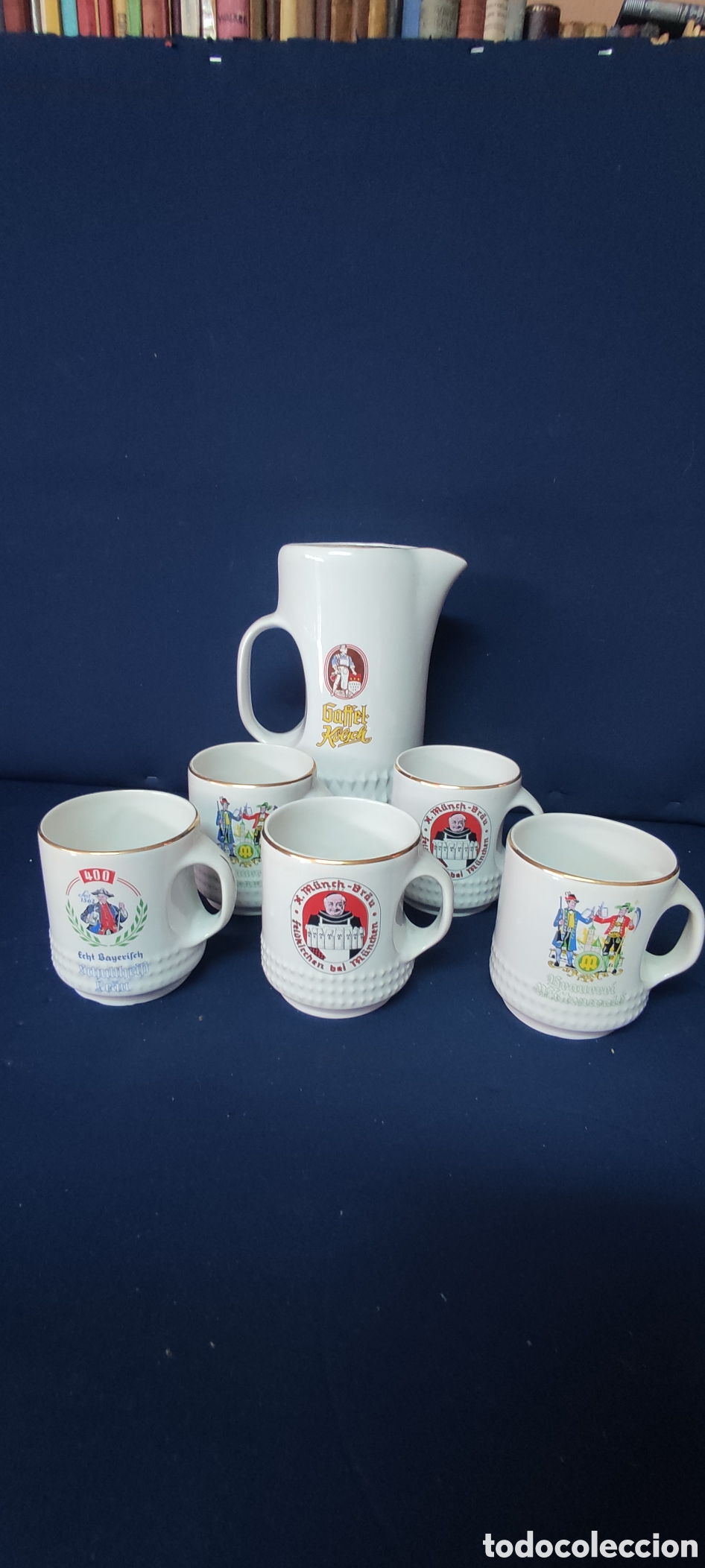 Antig&uuml;edades: Juego de tazas alemanas - Foto 2